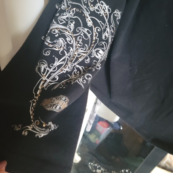 LADIES "HARLEY" LONG SLEEVE COTTON TOP - Picture 4 of 5